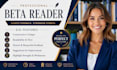 provide honest beta reading, constructive critique and review book with feedback