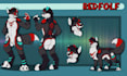 do furry ref sheet fursona character design anthro ref sheet art sona hybrid ref