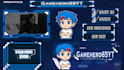 design a professional static twitch stream overlay package