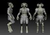 do a 3d character model