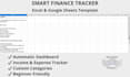 create a personal finance tracker in excel and google sheets