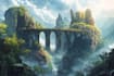 fantasy concept landscape illustrations