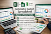 create automated budget expense tracker spreadsheet