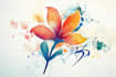 create a watercolor logo design