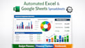 automated excel vba spreadsheet, budget planner google sheets financial tracker