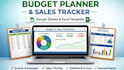 make excel budget planner, sales tracker, in google sheets