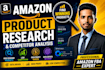 do amazon product research and competitor analysis using helium 10
