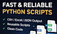 build python web scraping and automation scripts