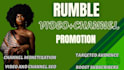 do organic rumble video promotion rumble organic followers