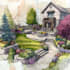 a landscape backyard design as a landscape architect