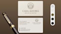 design a professional and clean business card