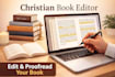 edit, proofread and format your book, developmental, christian amazon KDP editor