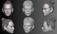 sculpt  realistic 3d head model for 3d printing