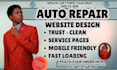 auto repair website, mechanic website design, auto service website