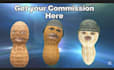 create and face track burnt peanut, 3d vtuber filter, ar vtuber filter, ar model