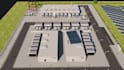 design 3d data center, data warehouse, server room, IT facility with cgi visual