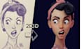 convert 2d to 3d stylized character model 2d artwork games animation music video