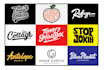 create a custom typography, hand lettering text logo