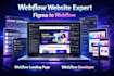webflow website design webflow landing page webflow cms expert figma to webflow