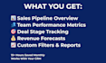 build custom CRM dashboards and sales analytics reports