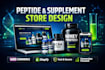 peptide supplement website nutraceutical ecommerce website woocommerce peptide