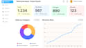 create 3d dashboard animation for your web and app previews