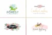 do professional watercolor logo for your business