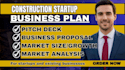 write construction startup business plan regulatory research budgeting operation