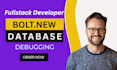 fix bolt claude code database authentication login bolt supabase postgresql