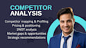 do extensive market research, niche and competitor analysis