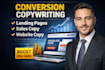write conversion focused landing page copywriting and sales page copy