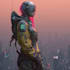 create professional space explorer sci fi character