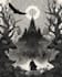 create dark fantasy horror creepy art