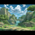 draw anime background, 2d environment, landscape