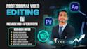 do professional youtube video editing, motion graphics, sfx