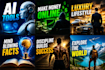 design high CTR thumbnails for faceless cash cow channels