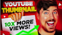make your mrbeast thumnail design a professional youtube thumbnail for high CTR