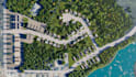 3d urban masterplan, housing estate development, streetscape landscape rendering