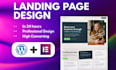 design responsive landing page and complete website