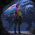 draw professional sci fi bounty hunter character