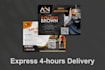 design professional postcard, dirct mail, eddm, newspaper ad within 4 hours