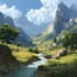 illustrate environments, landscapes, board game, concept art