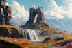 a fantasy landscape design illustrations