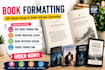 do KDP book formatting, typesetting, book interior design, adobe indesign layout