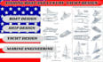design detailed commercial ship hull structure with stability analysis