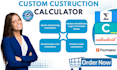 setup calcapp calconic outgrow shout calculoid formaloo construction calculator