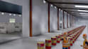 create 3d industrial animation for warehouse robotics and agv automation process