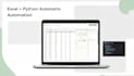 automate excel tasks, clean data and analyze using python
