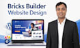 design a modern wordpress website or landing page using bricks builder