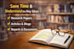 summarize any article, research paper, or report
